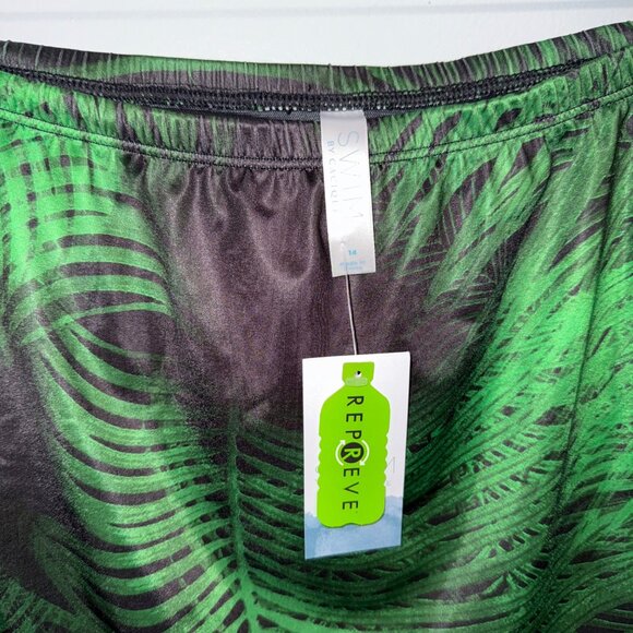 Swim Skirt With Green Palm Print & Built-In Briefs  Size 14  New With Tags - Picture 5 of 6